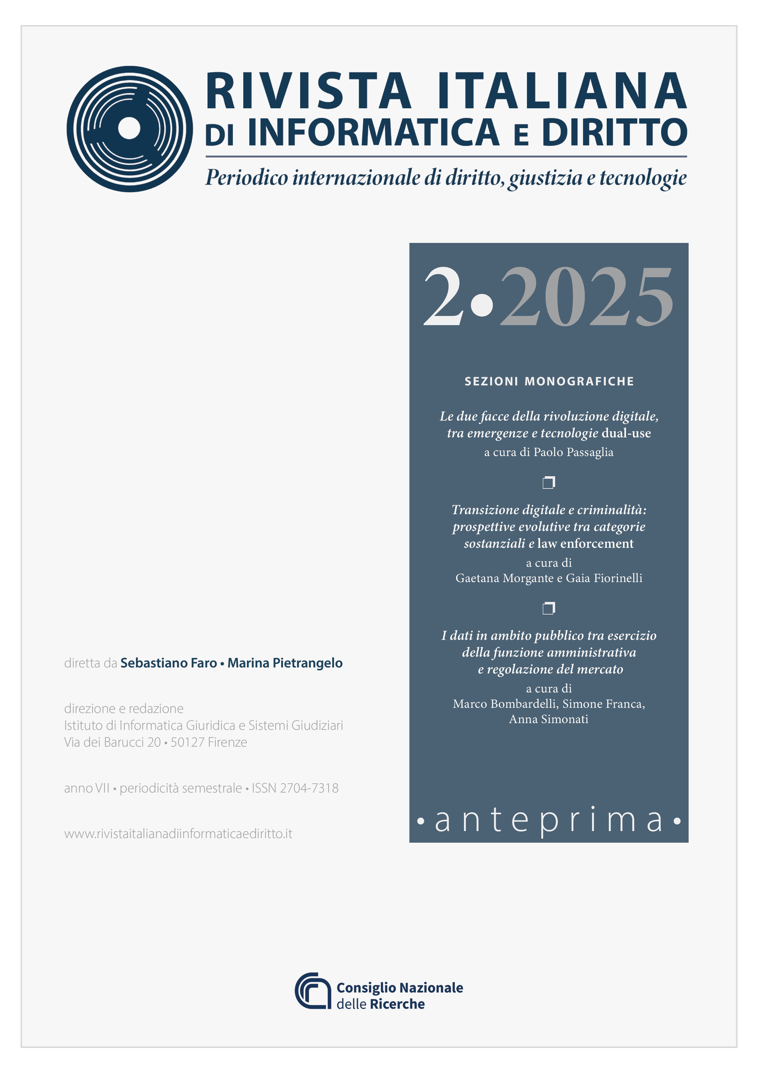 Visualizza Anno 7 , fascicolo 2 (2025)